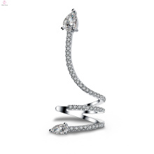 Cuivre 18K Placage Anti Allergie AAA Zircon Serpent Déclaration Oreille Boucles D&#39;oreilles